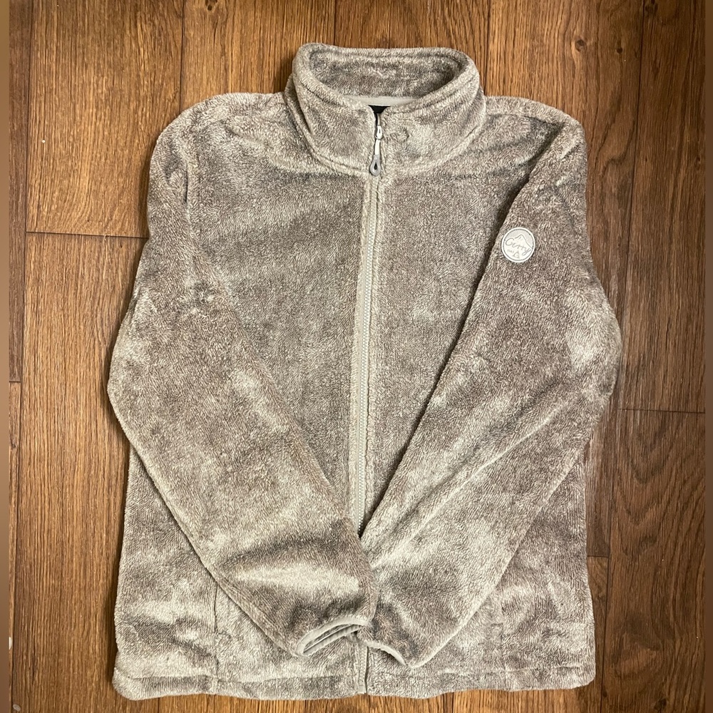Gerry Weber | Zip Up Fleece Jacket, Large, Gray